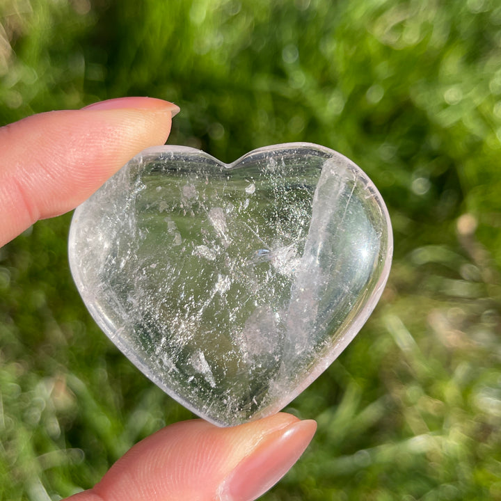 Natural Carving Clear Quartz Heart