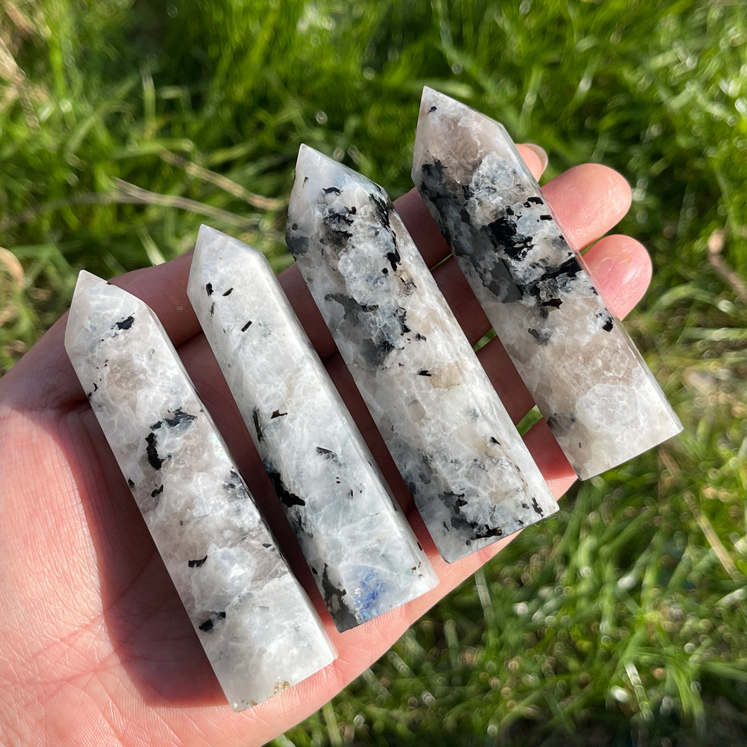Natural Rainbow Moonstone Point