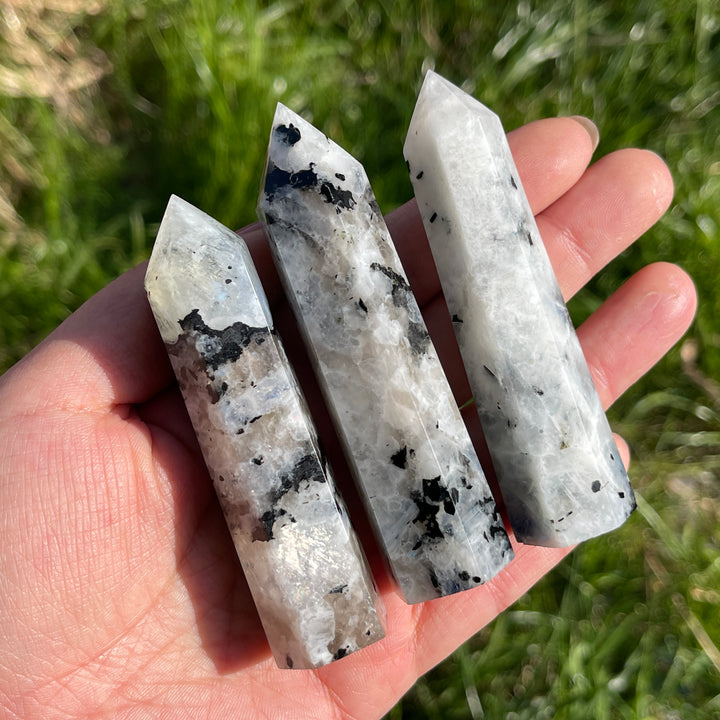 Natural Rainbow Moonstone Point