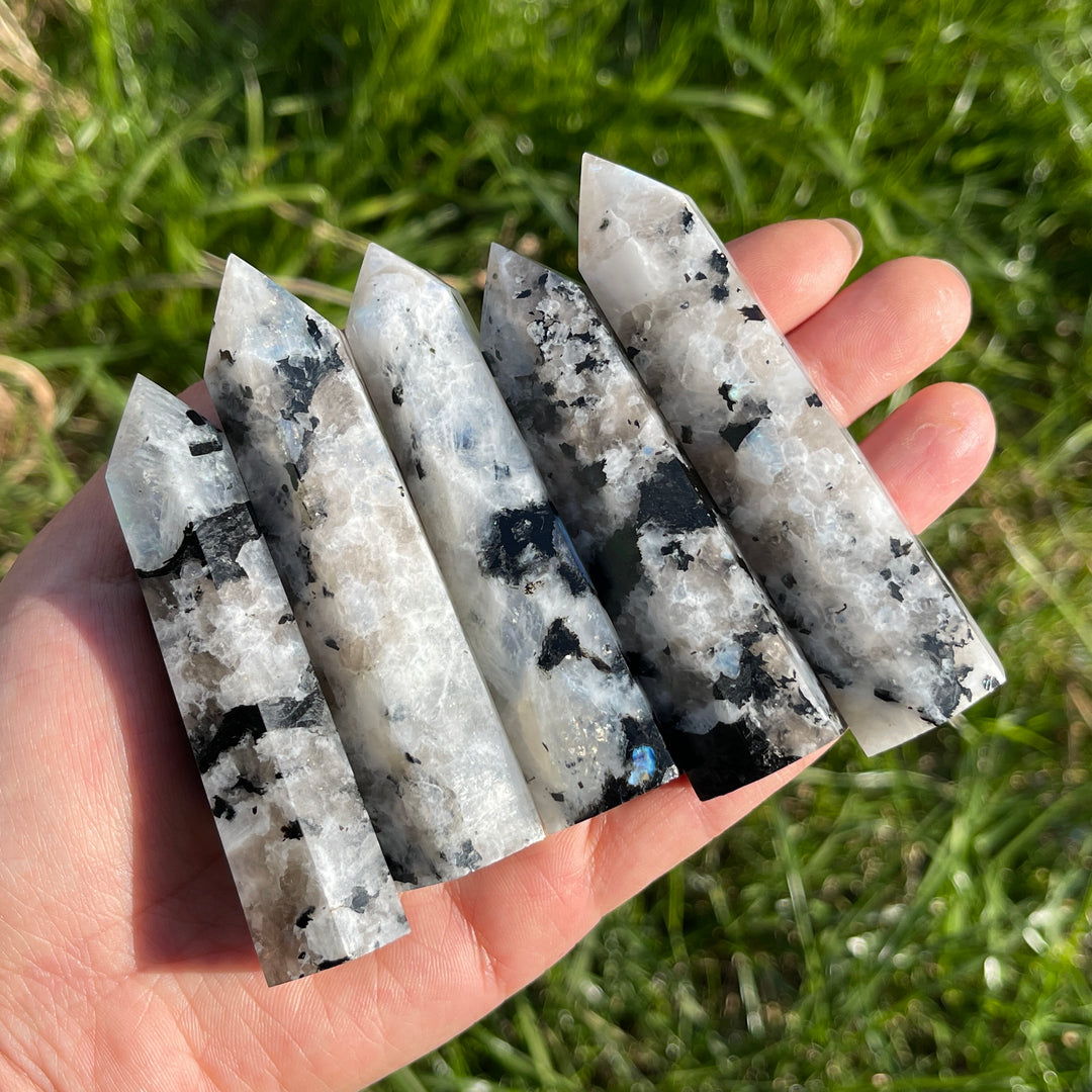 Natural Rainbow Moonstone Point