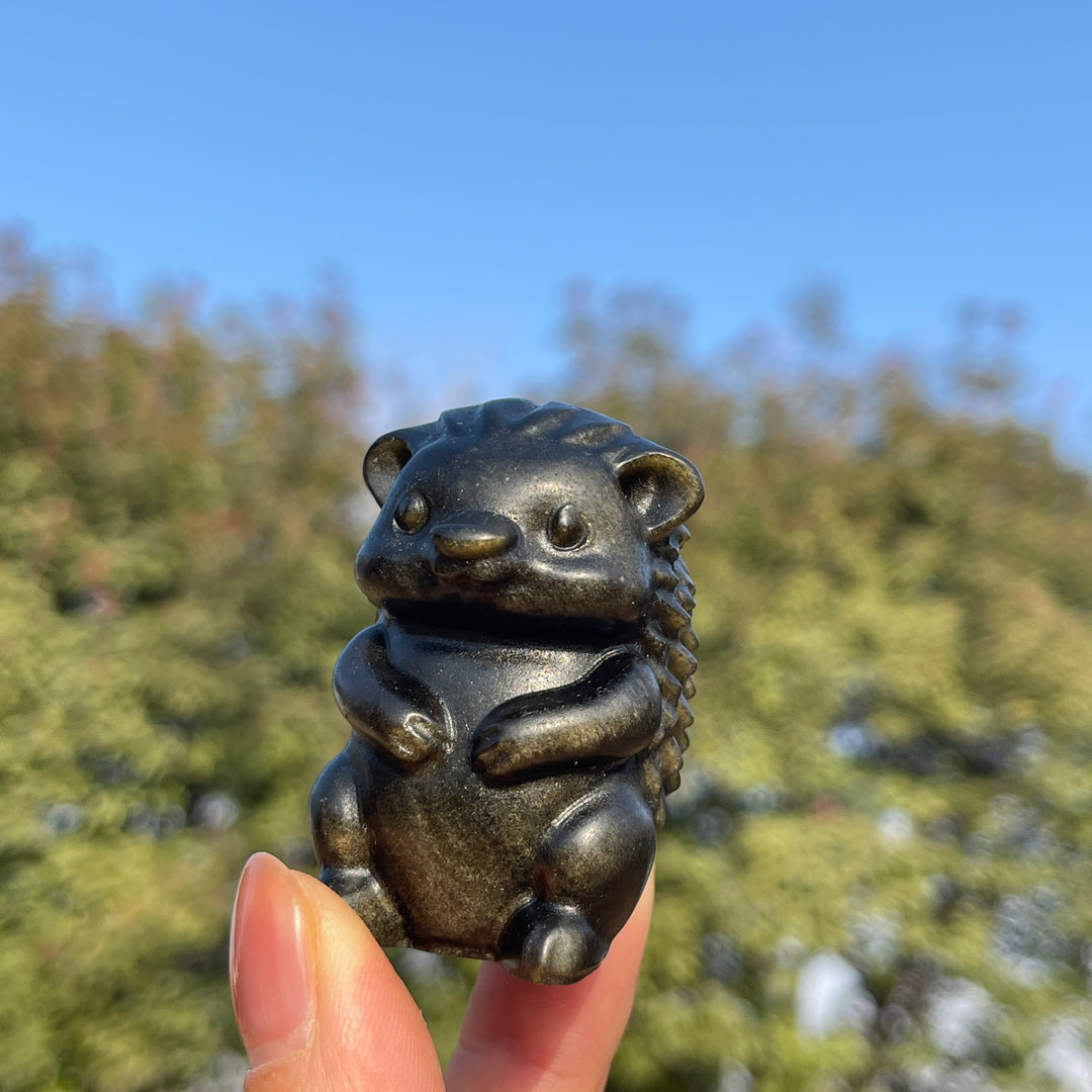 Natural Crystal Carving Hedgehog