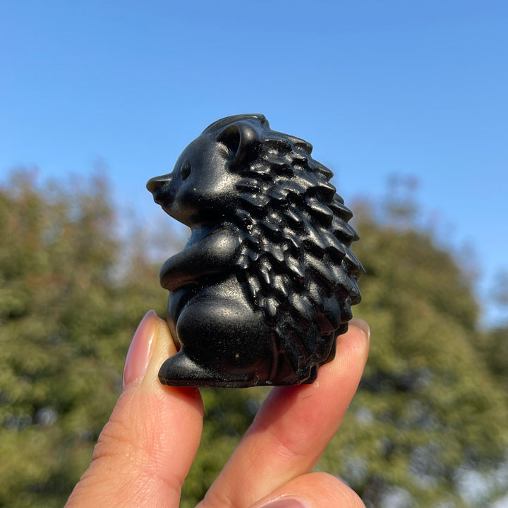 Natural Crystal Carving Hedgehog