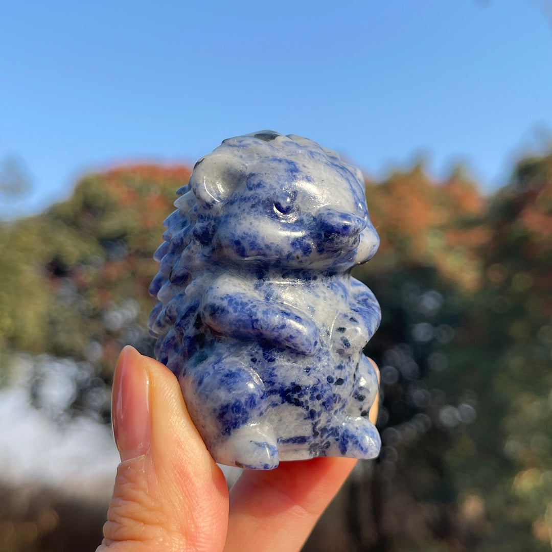 Natural Crystal Carving Hedgehog