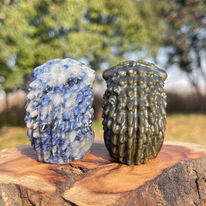 Natural Crystal Carving Hedgehog