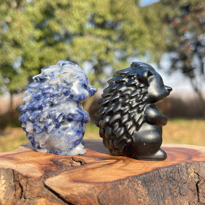 Natural Crystal Carving Hedgehog