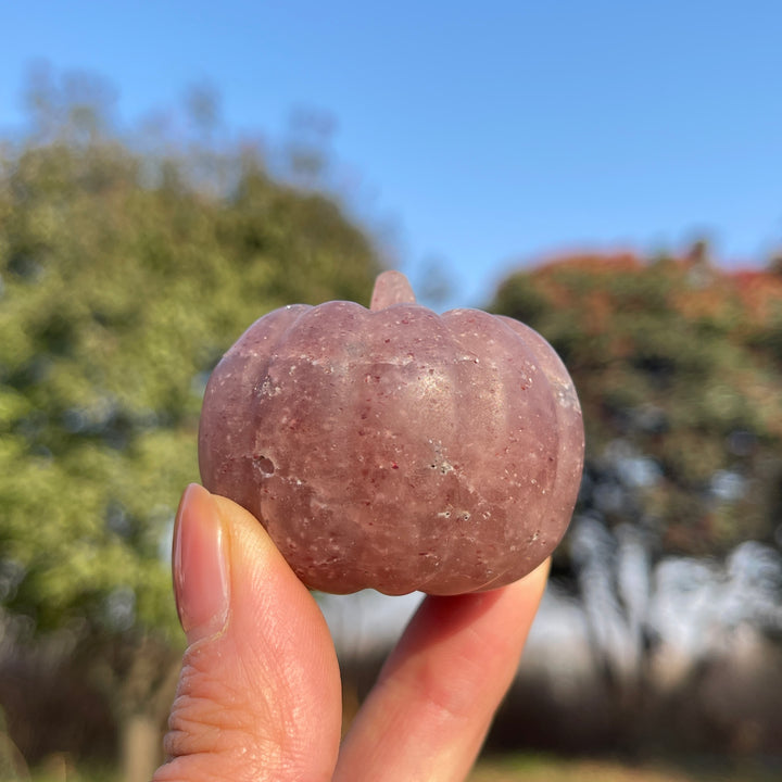 Natural Crystal Carving Pumpkin