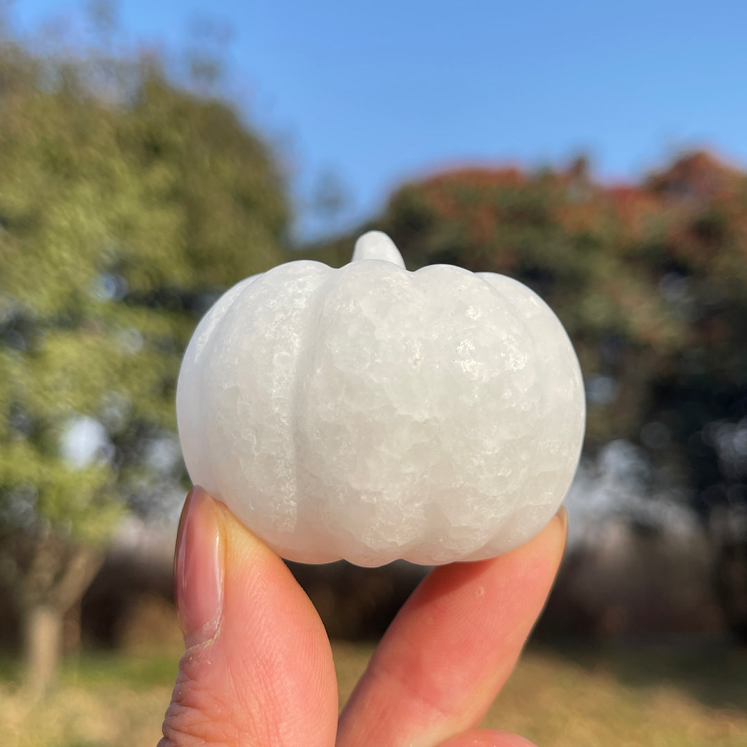 Natural Crystal Carving Pumpkin