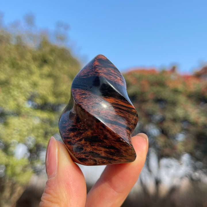 Natural Crystal Carving Flame