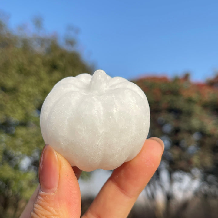 Natural Crystal Carving Pumpkin