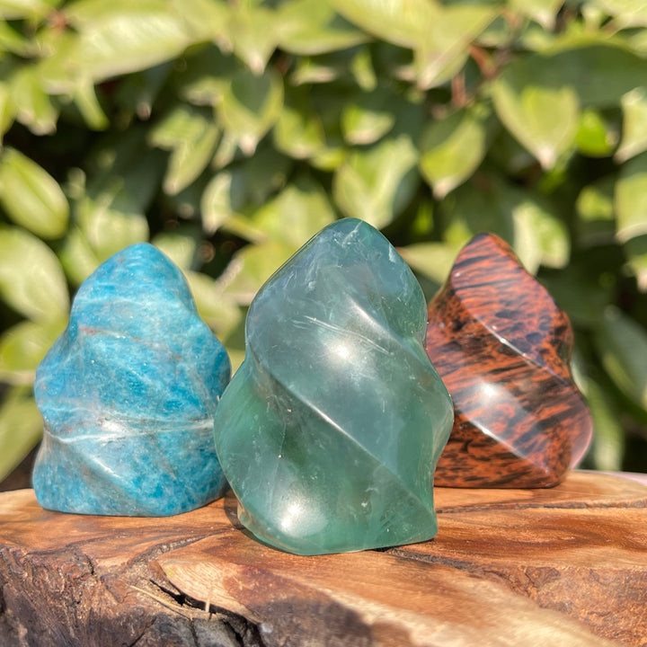 Natural Crystal Carving Flame