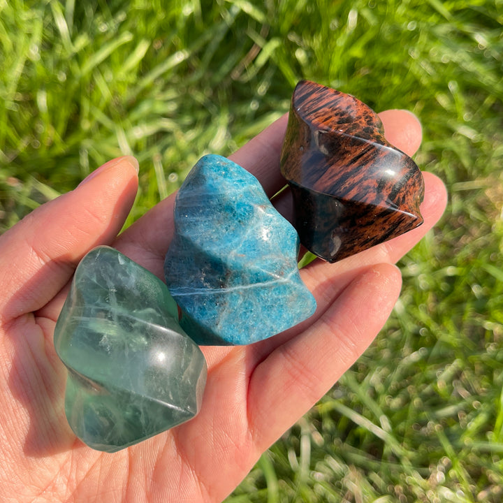 Natural Crystal Carving Flame