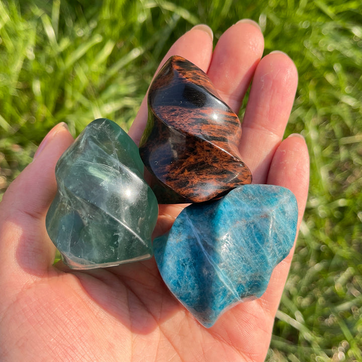 Natural Crystal Carving Flame