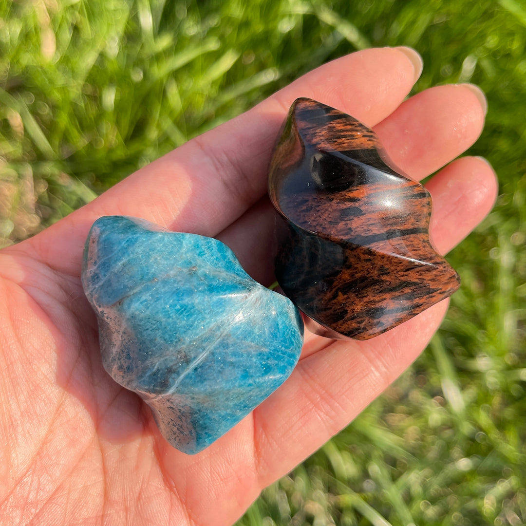 Natural Crystal Carving Flame