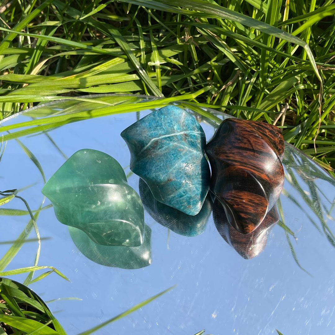 Natural Crystal Carving Flame