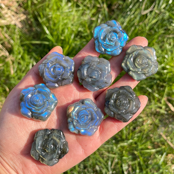 Natural Labradorite Rose