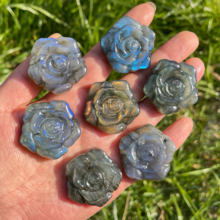 Natural Labradorite Rose
