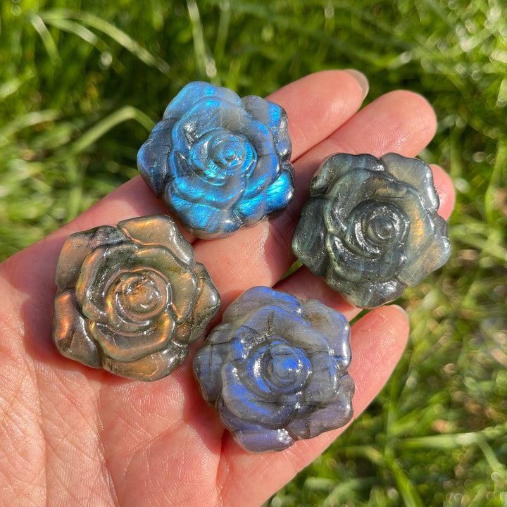 Natural Labradorite Rose