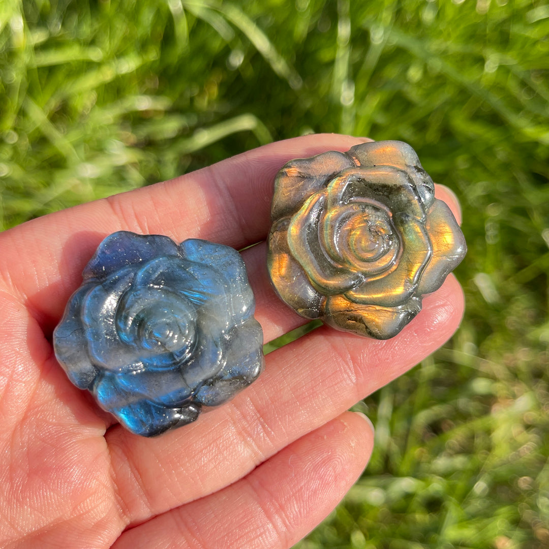 Natural Labradorite Rose