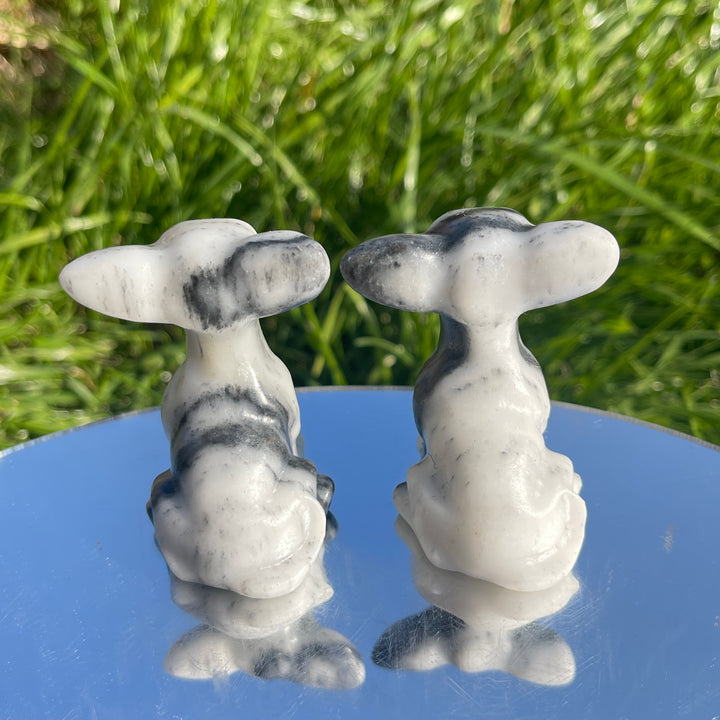 Natural Carving TaiJi Stone Chihuahua