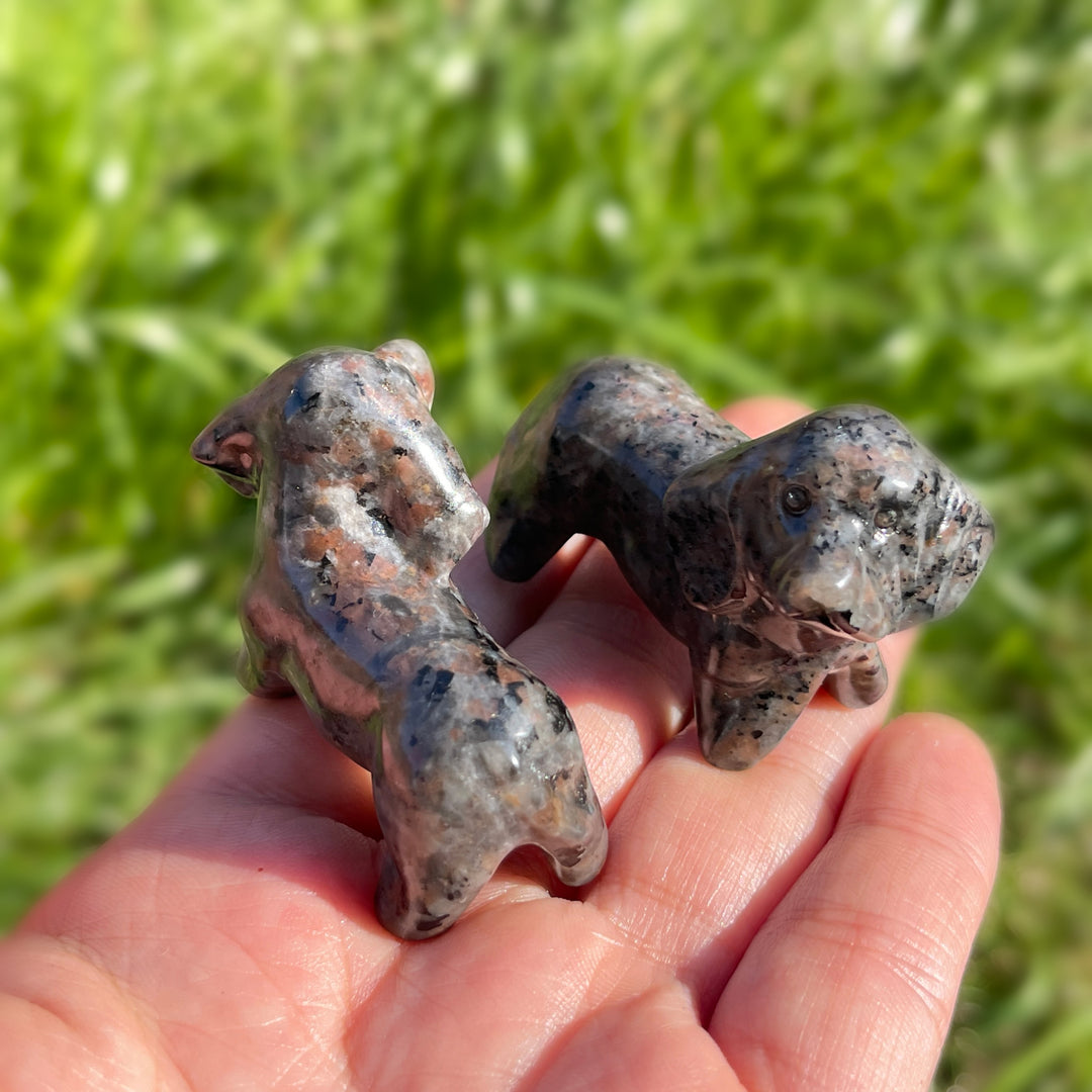 Natural Carving Yooperlite Dachshund