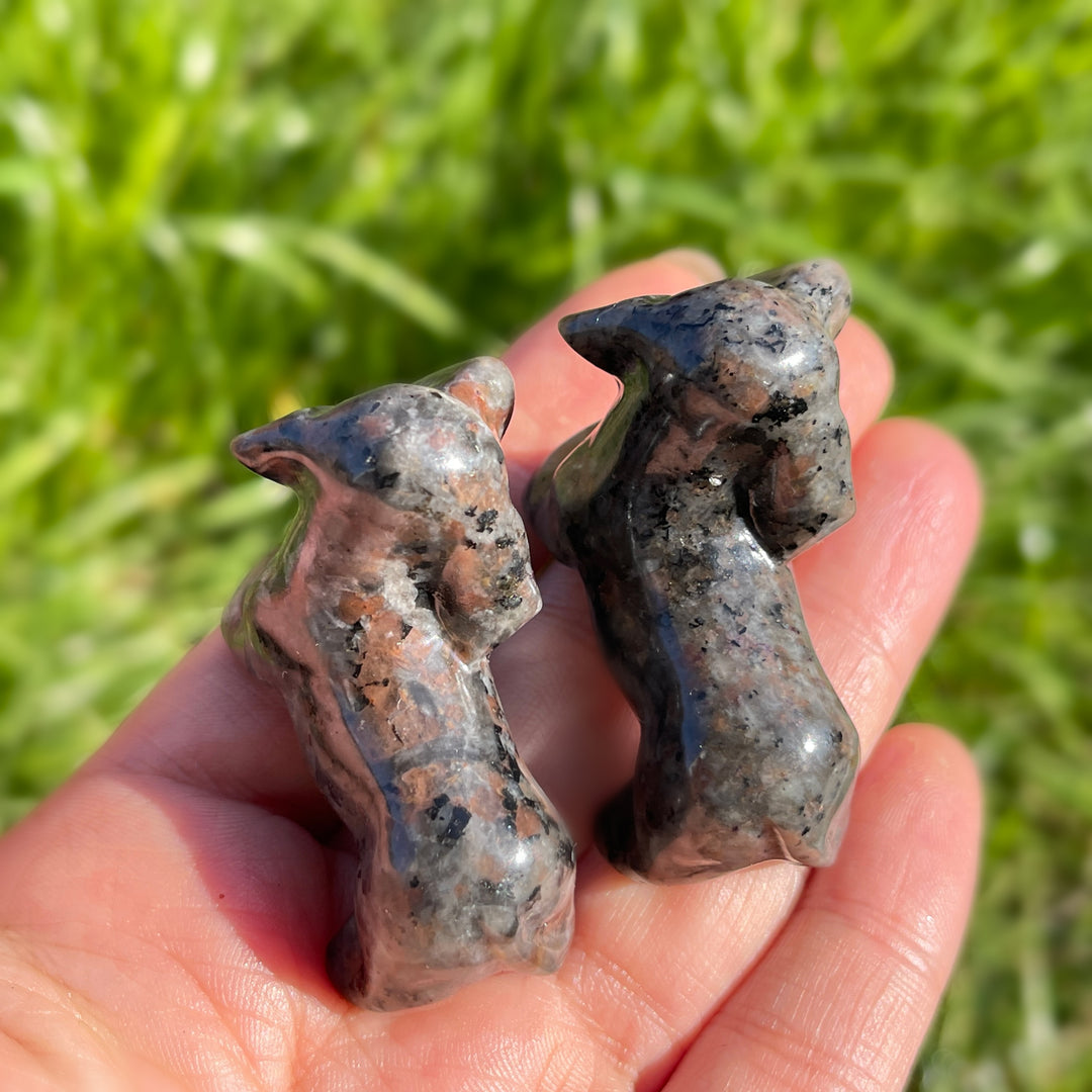 Natural Carving Yooperlite Dachshund