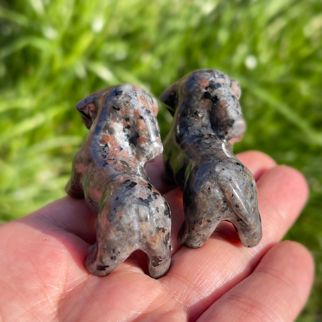 Natural Carving Yooperlite Dachshund