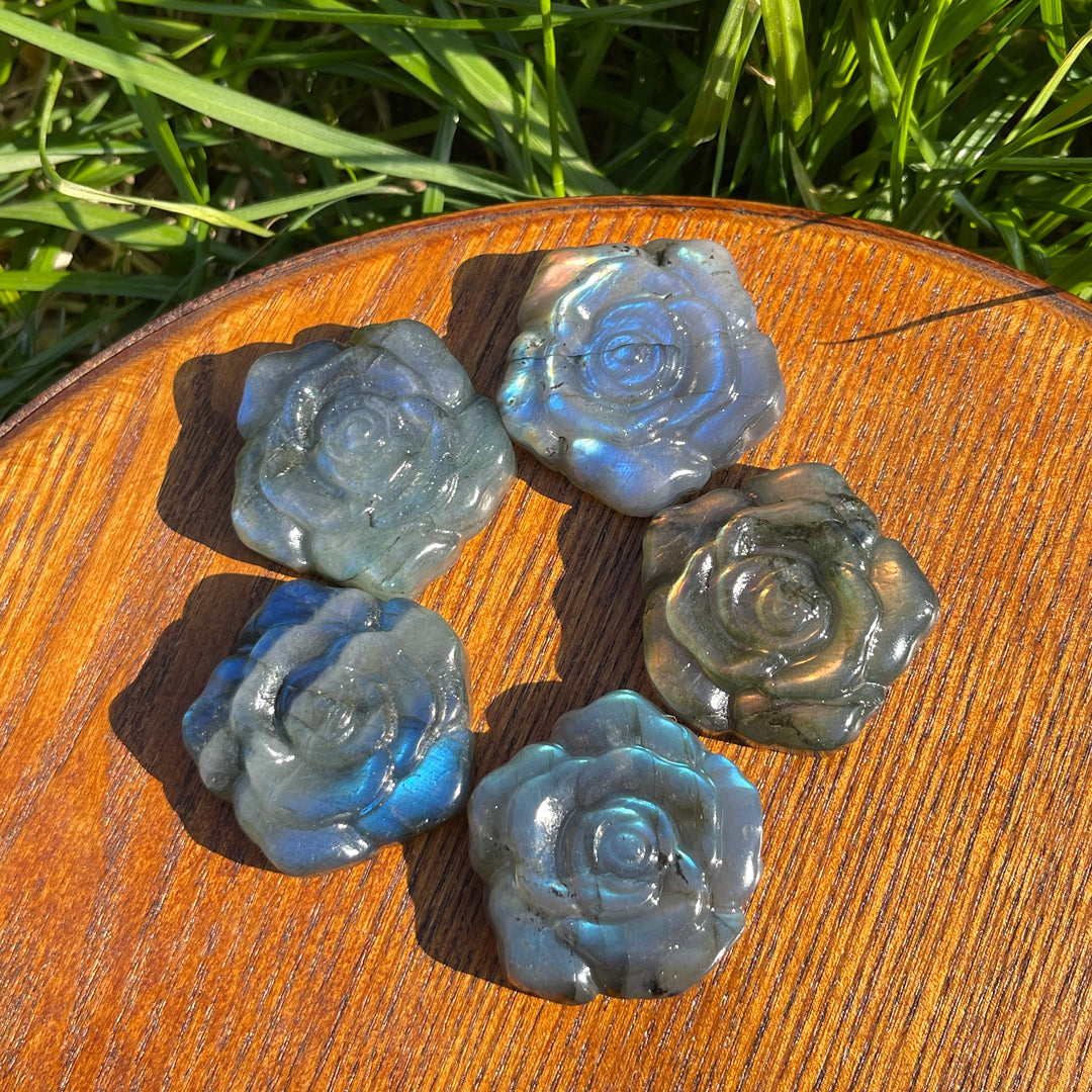 Natural Labradorite Rose
