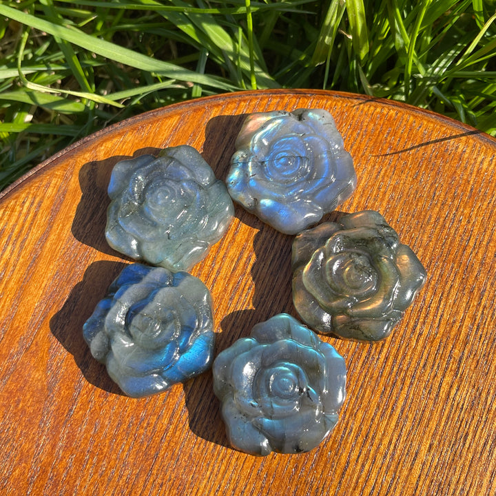 Natural Labradorite Rose