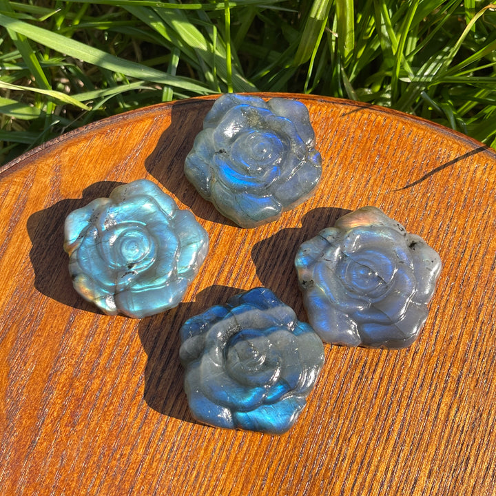 Natural Labradorite Rose