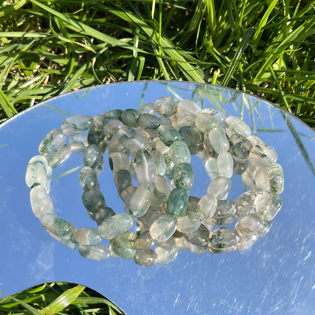Natural Moss Agate Bracelet