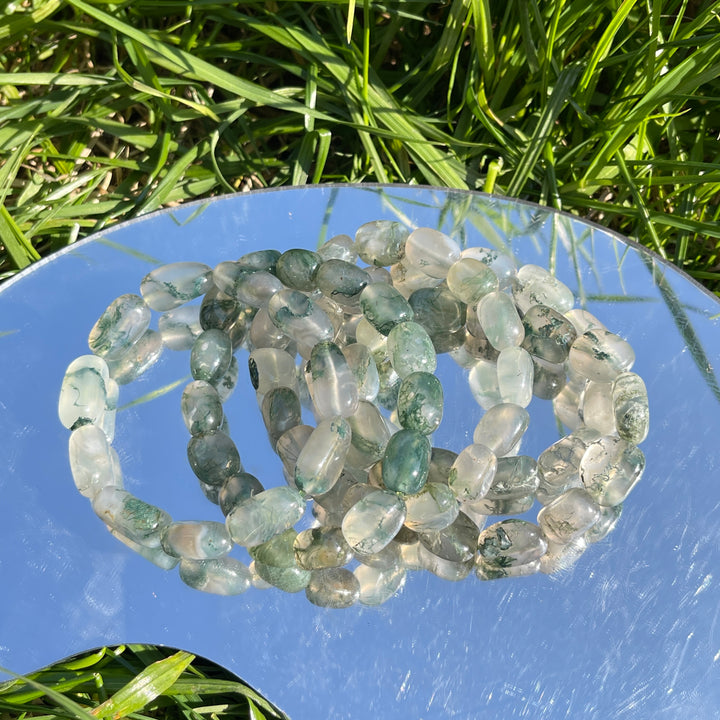 Natural Moss Agate Bracelet