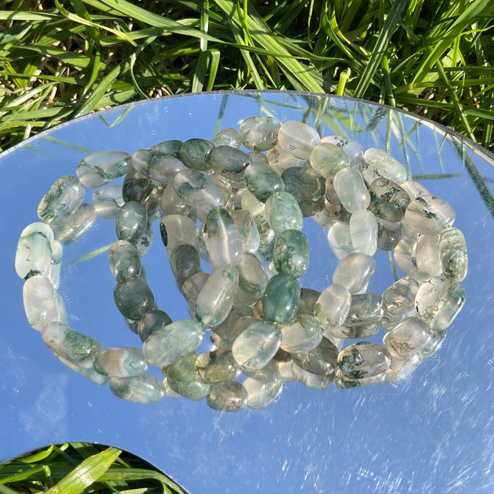 Natural Moss Agate Bracelet