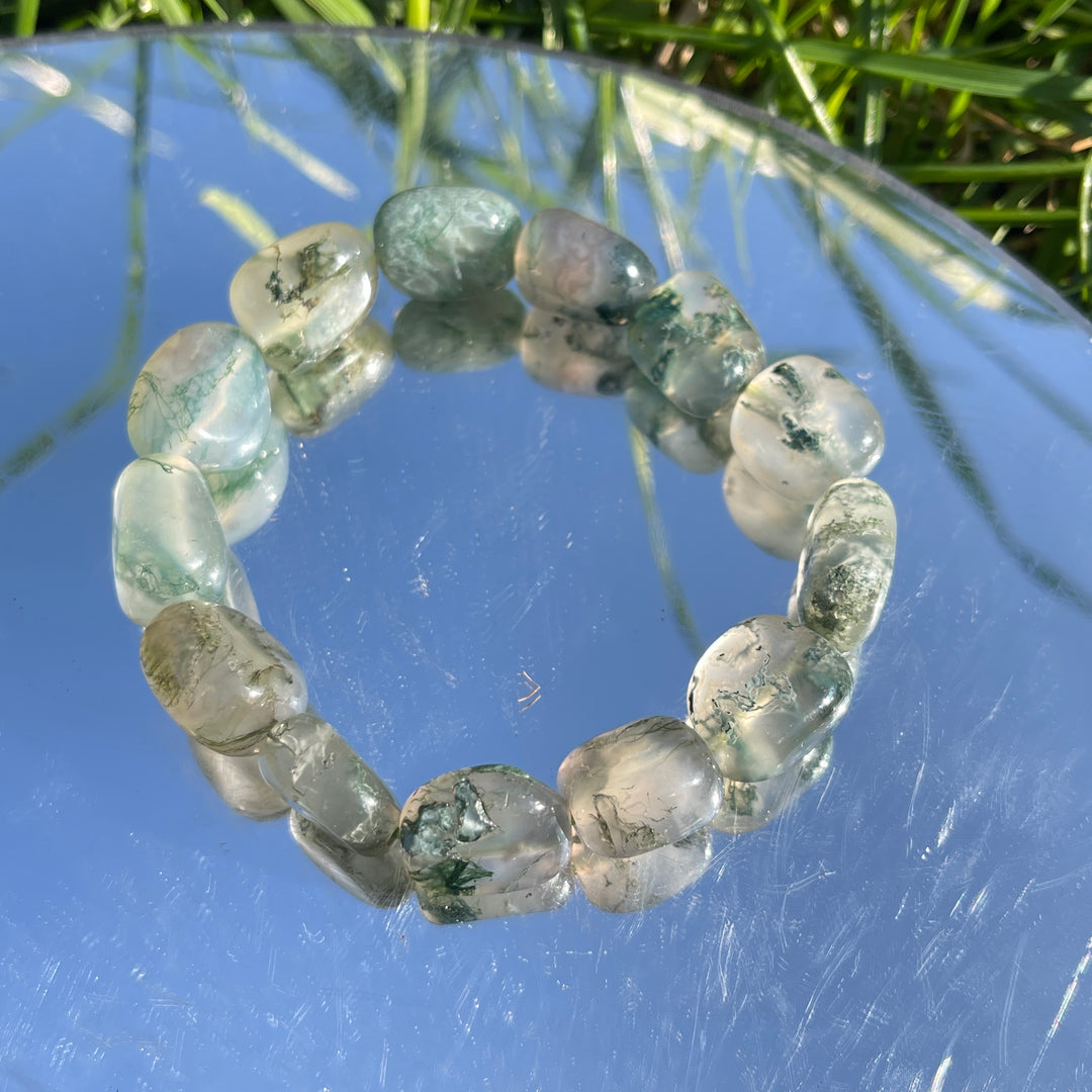 Natural Moss Agate Bracelet