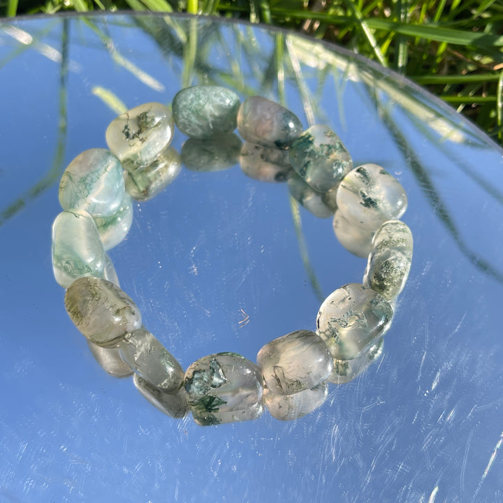 Natural Moss Agate Bracelet