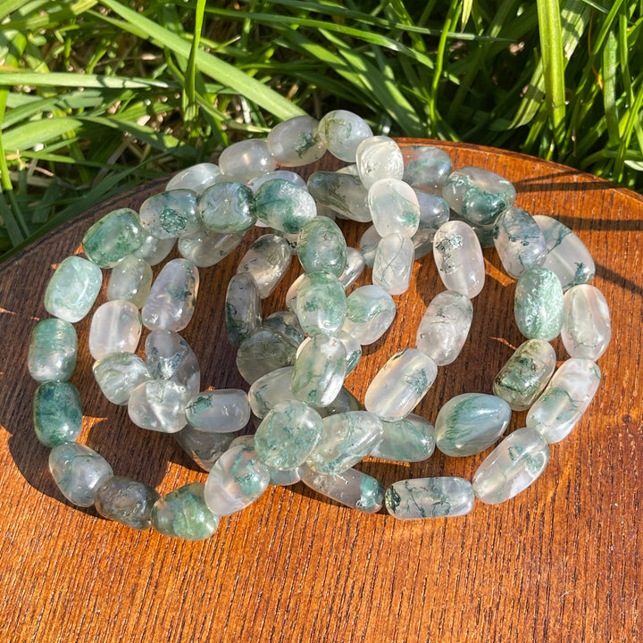 Natural Moss Agate Bracelet