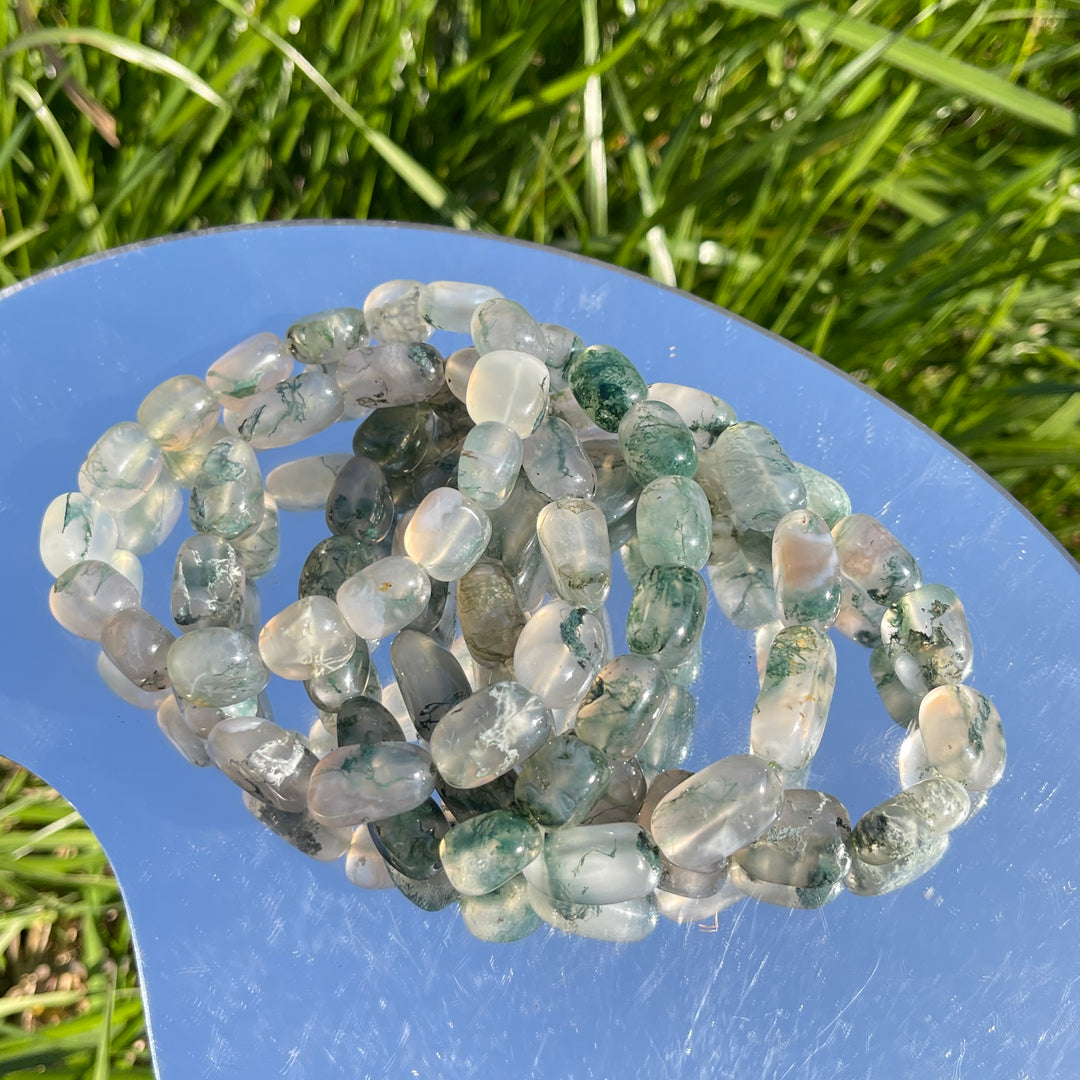 Natural Moss Agate Bracelet
