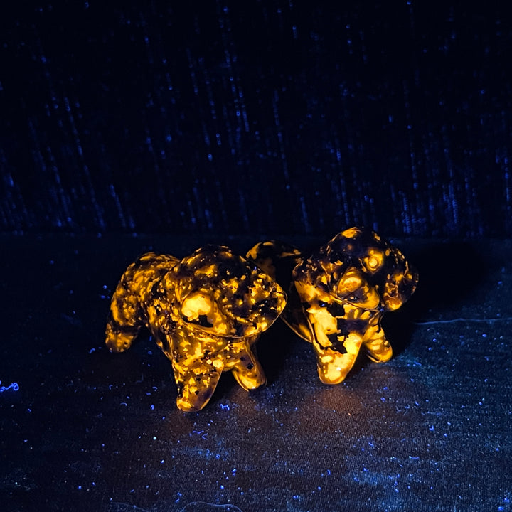 Natural Carving Yooperlite Dachshund