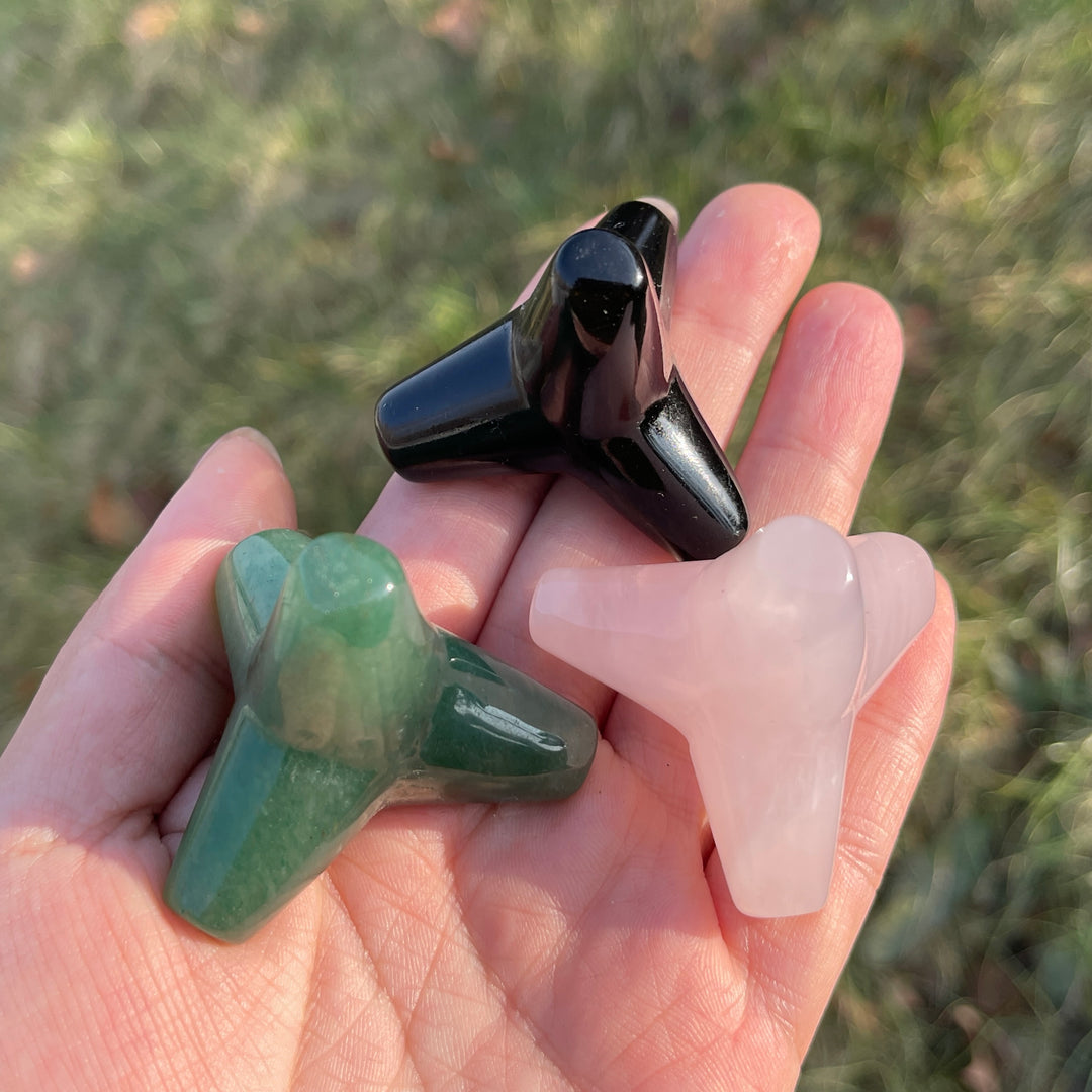 Natural Crystal Carving Tree Stump