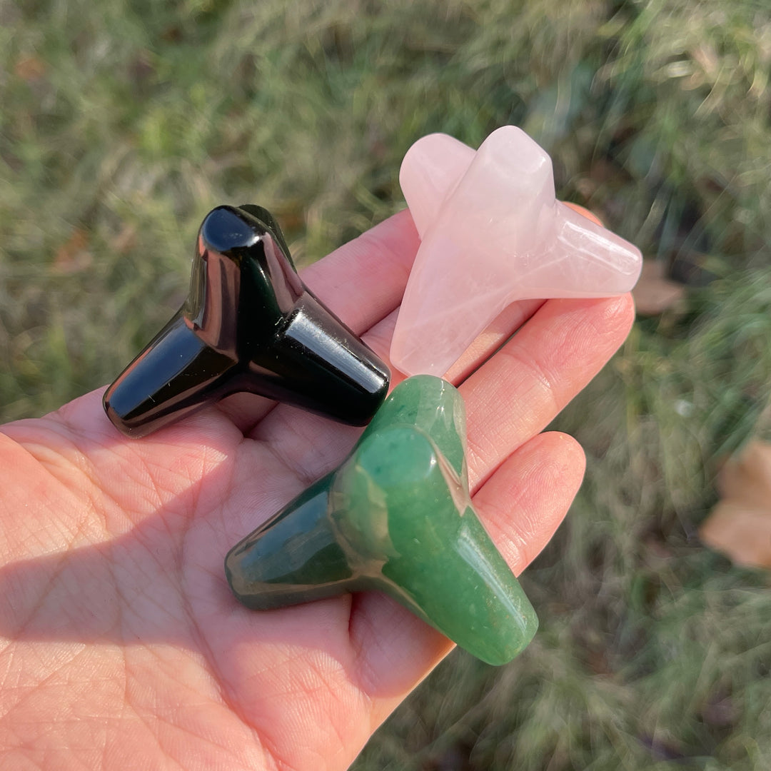 Natural Crystal Carving Tree Stump