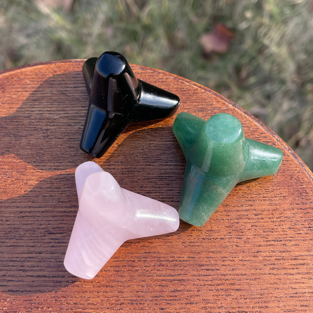 Natural Crystal Carving Tree Stump