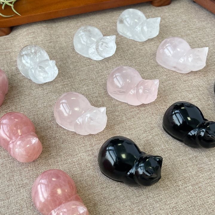 Natural Carving Loaf Cat