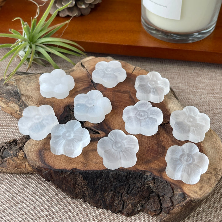 Natural Selenite Flower