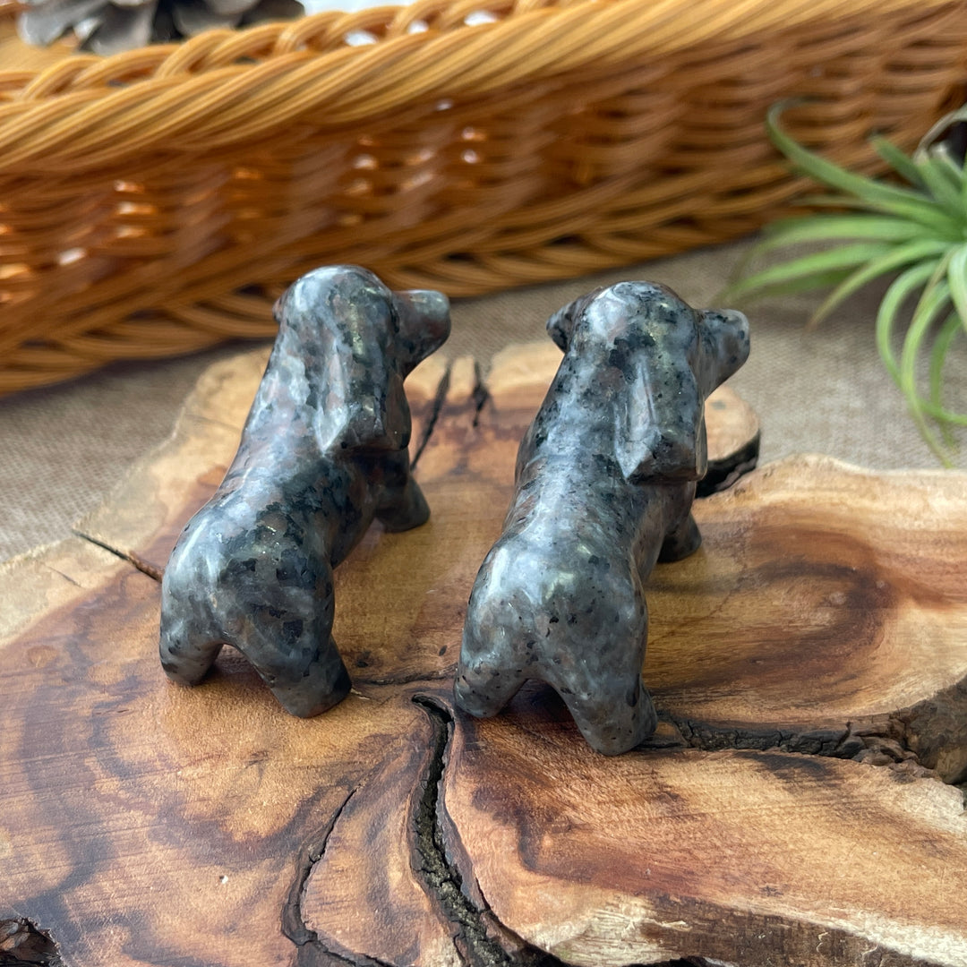 Natural Carving Yooperlite Dachshund