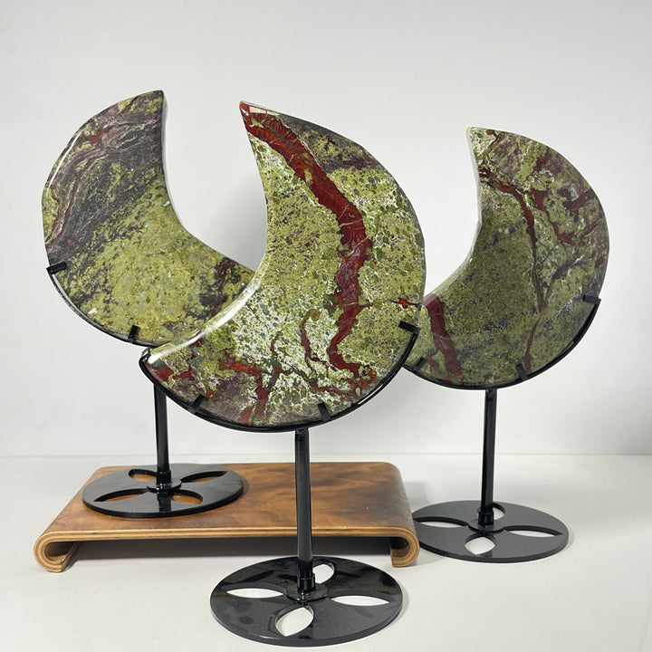 Unique, Natural Dragon Blood Stone Moon