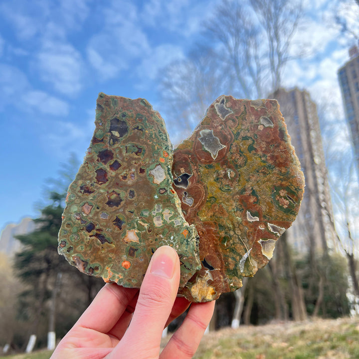 Natural Rainforest Jasper Slice