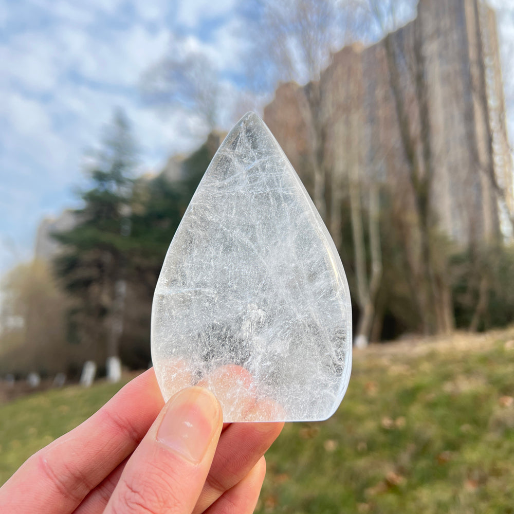 Natural Clear Quartz Teardrop