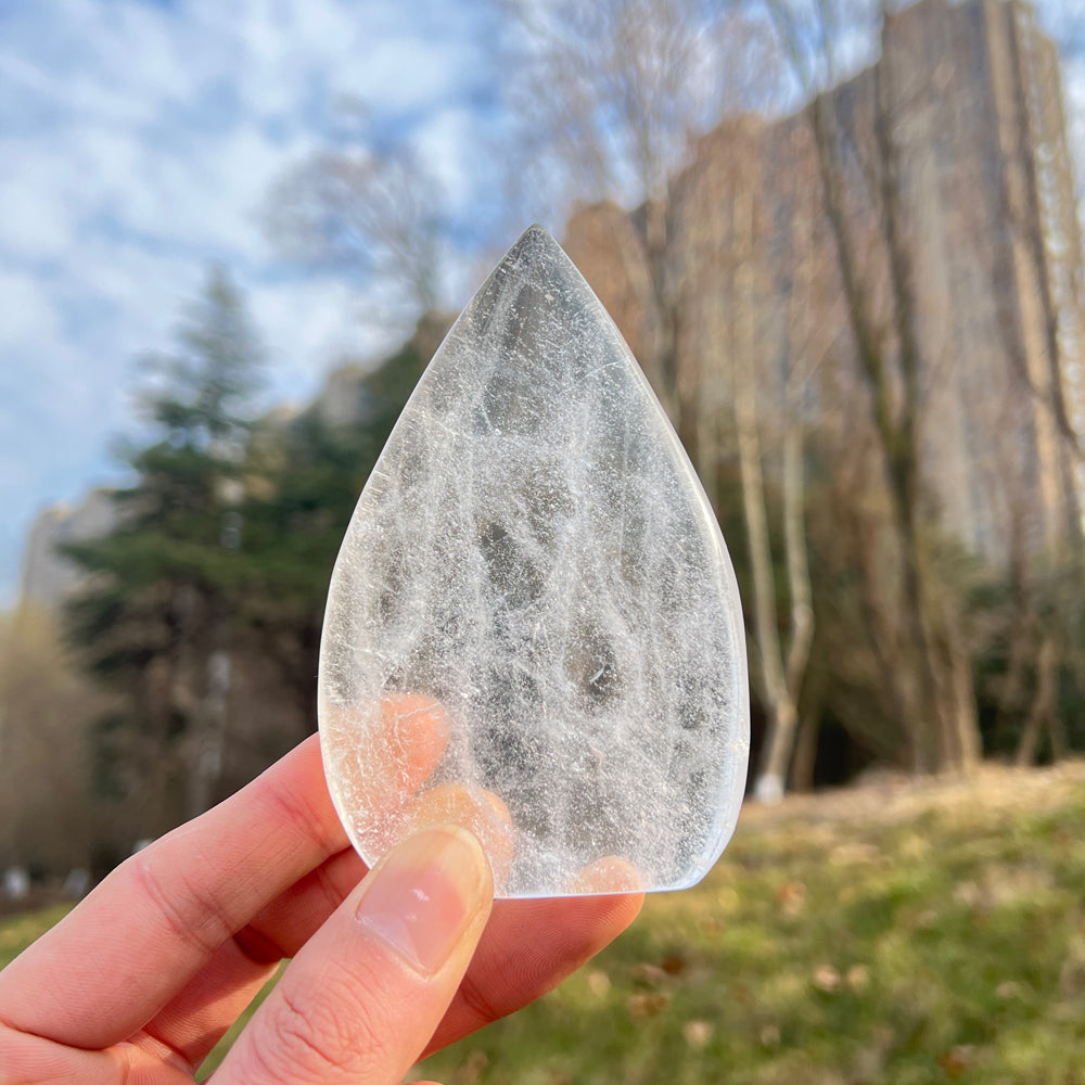 Natural Clear Quartz Teardrop