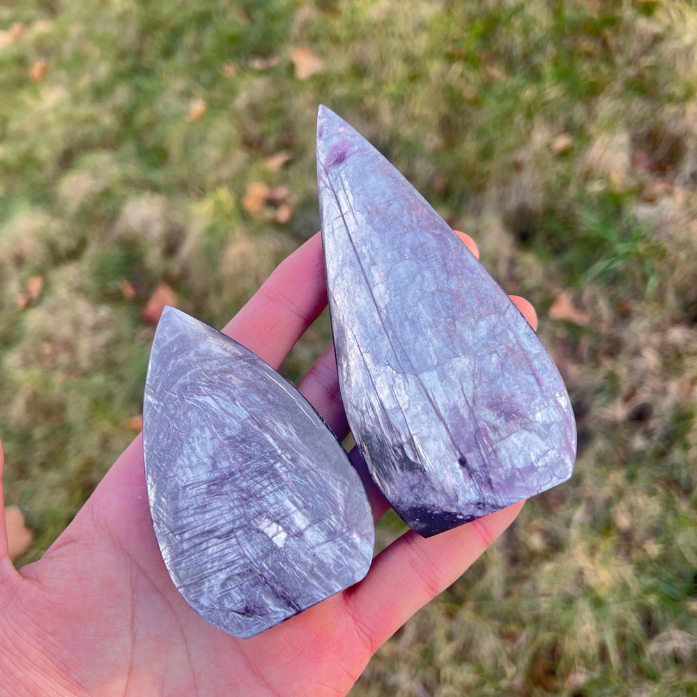 Natural Lepidolite Teardrop