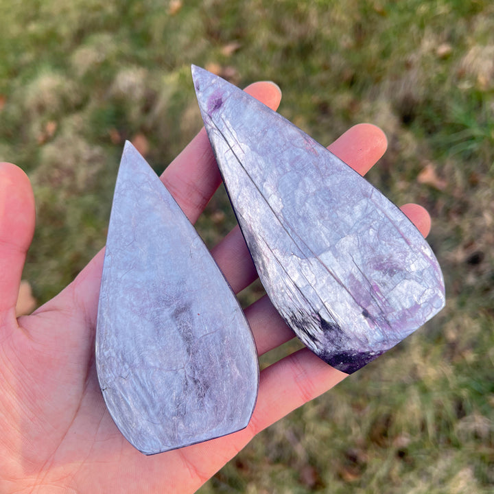 Natural Lepidolite Teardrop