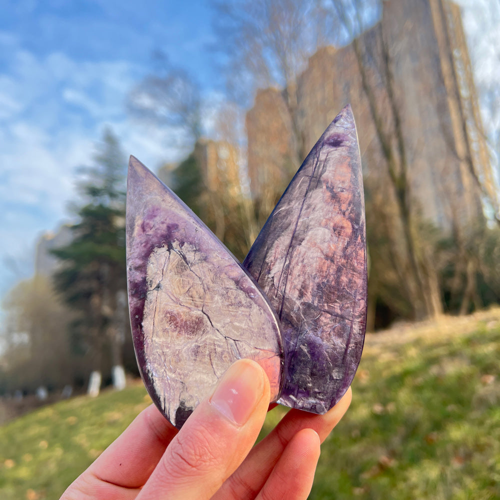 Natural Lepidolite Teardrop